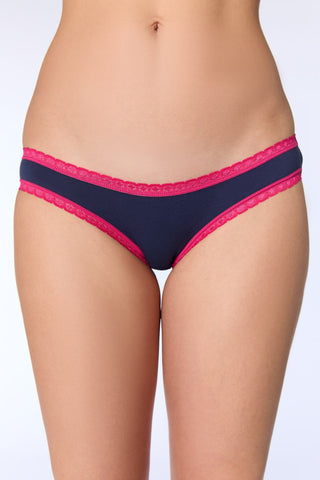 Bio-Baumwoll-Slip mit Spitze – 2er Pack