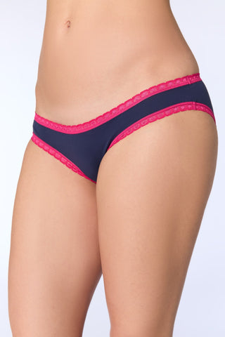 Bio-Baumwoll-Slip mit Spitze – 6er Pack