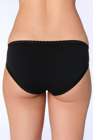 Bio-Baumwoll-Slip mit Spitze – 2er Pack