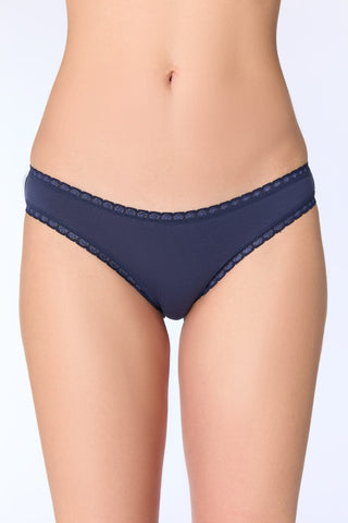 Bio-Baumwoll-Slip mit Spitze – 3er Pack