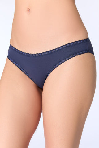 Bio-Baumwoll-Slip mit Spitze