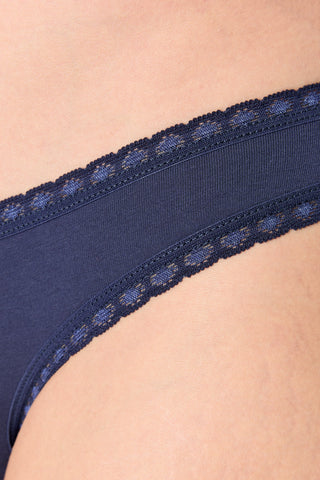 Bio-Baumwoll-Slip mit Spitze