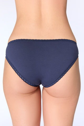 Bio-Baumwoll-Slip mit Spitze
