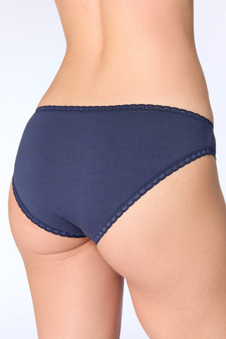 Bio-Baumwoll-Slip mit Spitze – 3er Pack