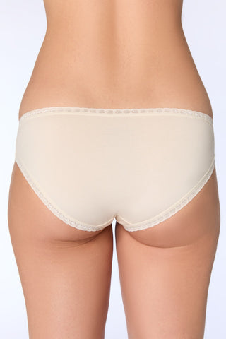 Bio-Baumwoll-Slip mit Spitze