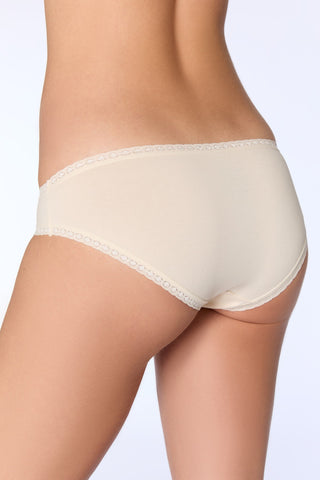 Bio-Baumwoll-Slip mit Spitze