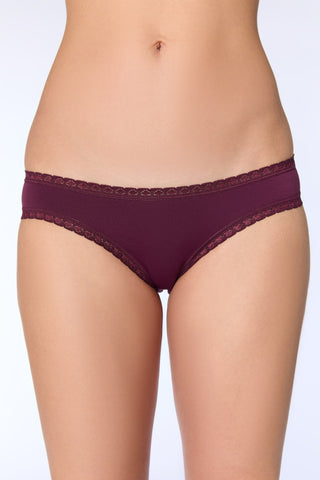 Bio-Baumwoll-Slip mit Spitze – 6er Pack
