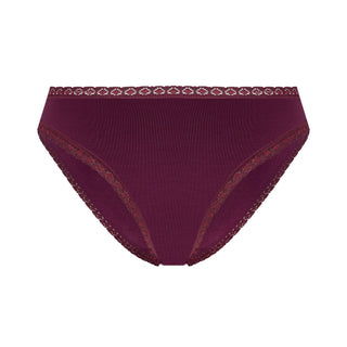 Bio-Baumwoll-Slip mit Spitze – 3er Pack