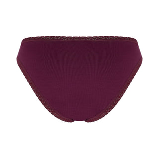 Bio-Baumwoll-Slip mit Spitze – 3er Pack