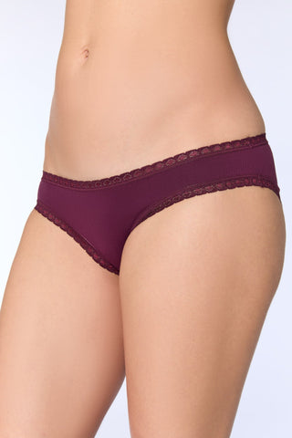 Bio-Baumwoll-Slip mit Spitze