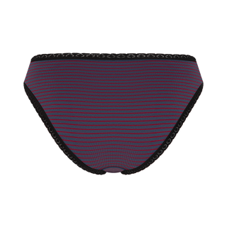 Bio-Baumwoll-Slip mit Spitze – 4er Pack