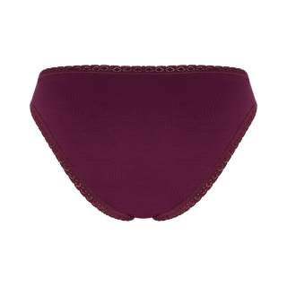 Bio-Baumwoll-Slip mit Spitze – 4er Pack