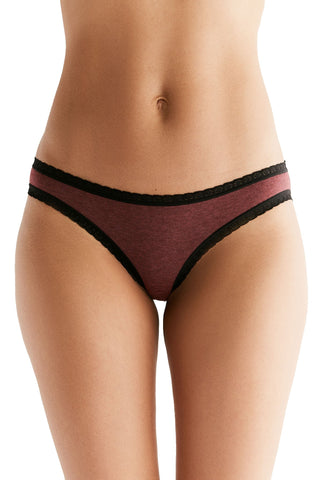 Bio-Baumwoll-Slip mit Spitze – 2er Pack