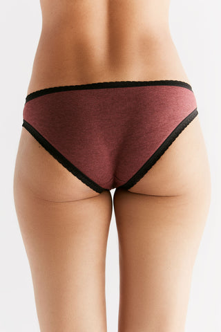 Bio-Baumwoll-Slip mit Spitze – 2er Pack
