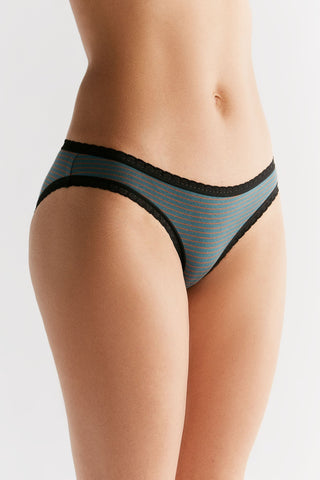Bio-Baumwoll-Slip mit Spitze – 3er Pack