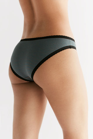 Bio-Baumwoll-Slip mit Spitze – 2er Pack