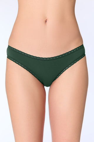 Bio-Baumwoll-Slip mit Spitze
