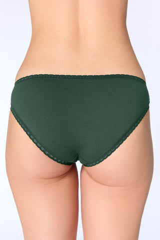 Bio-Baumwoll-Slip mit Spitze