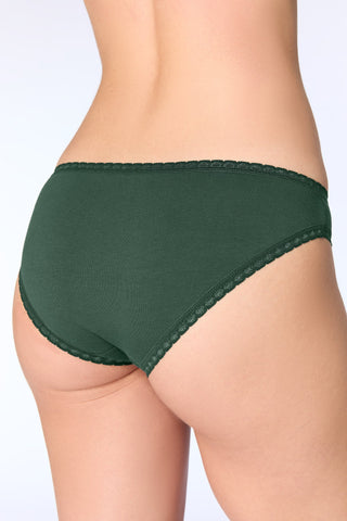 Bio-Baumwoll-Slip mit Spitze – 3er Pack