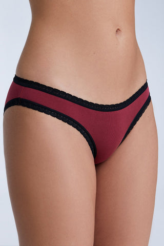 Bio-Baumwoll-Slip mit Spitze – 2er Pack