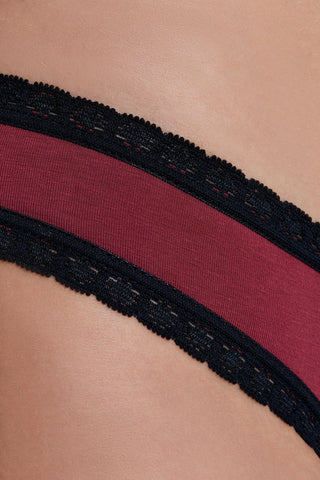 Bio-Baumwoll-Slip mit Spitze