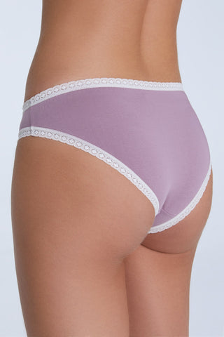 Bio-Baumwoll-Slip mit Spitze – 6er Pack