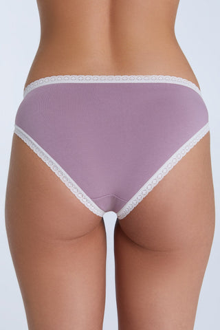 Bio-Baumwoll-Slip mit Spitze