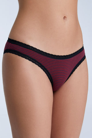 Bio-Baumwoll-Slip mit Spitze – 2er Pack