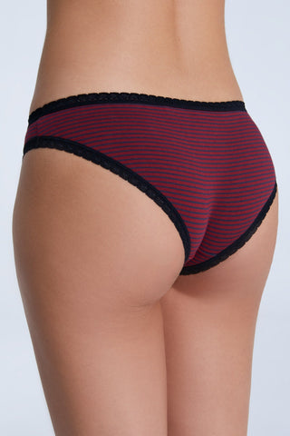 Bio-Baumwoll-Slip mit Spitze – 4er Pack