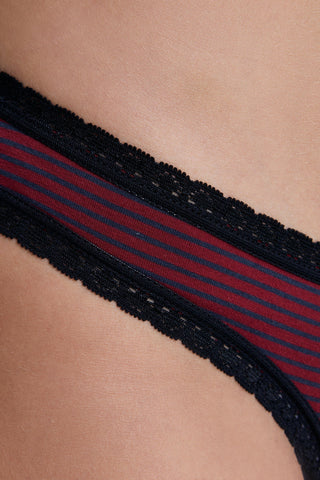 Bio-Baumwoll-Slip mit Spitze