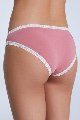 Bio-Baumwoll-Slip mit Spitze – 2er Pack