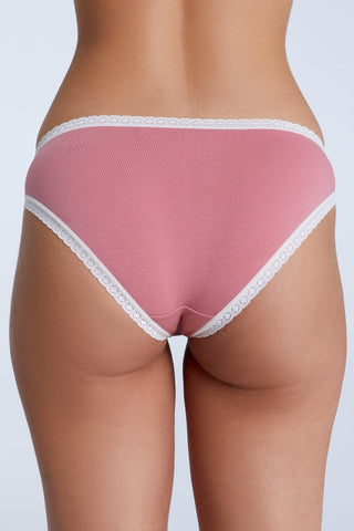 Bio-Baumwoll-Slip mit Spitze