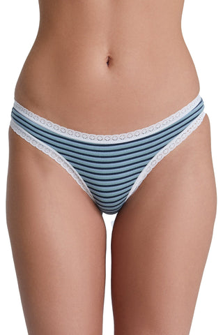 Bio-Baumwoll-Slip mit Spitze