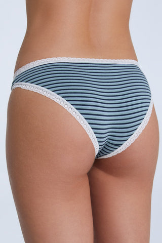 Bio-Baumwoll-Slip mit Spitze – 6er Pack