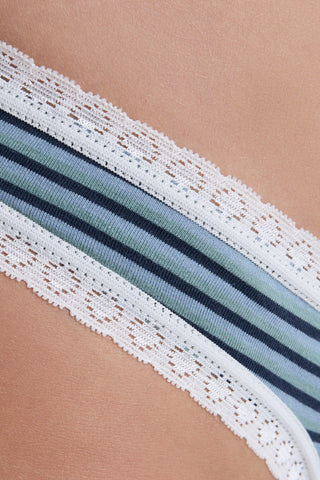 Bio-Baumwoll-Slip mit Spitze