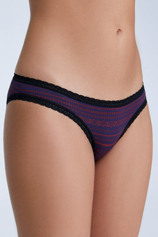 Bio-Baumwoll-Slip mit Spitze – 2er Pack
