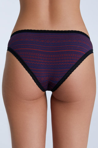 Bio-Baumwoll-Slip mit Spitze