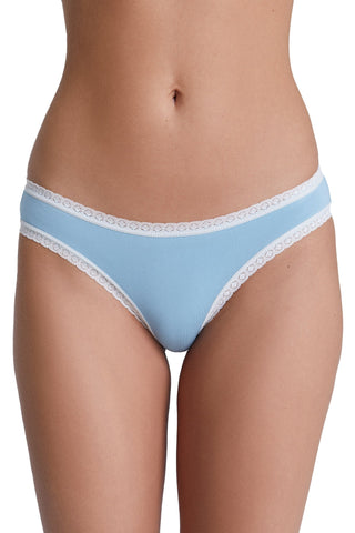 Bio-Baumwoll-Slip mit Spitze – 2er Pack