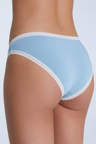 Bio-Baumwoll-Slip mit Spitze – 2er Pack