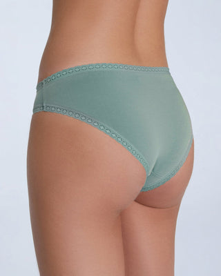 Bio-Baumwoll-Slip mit Spitze