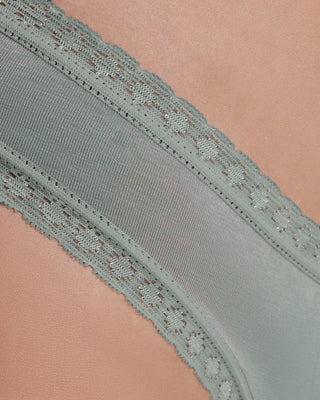 Bio-Baumwoll-Slip mit Spitze