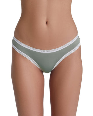 Bio-Baumwoll-Slip mit Spitze – 2er Pack