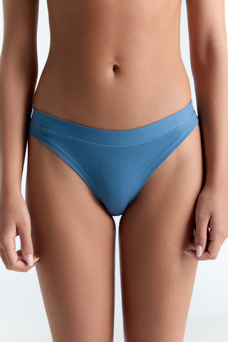 Bio-Baumwoll-String hoher Bund