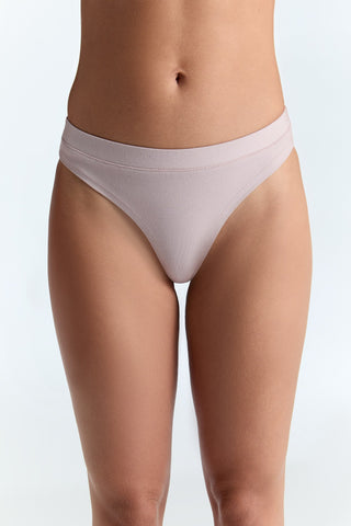 Bio-Baumwoll-String hoher Bund