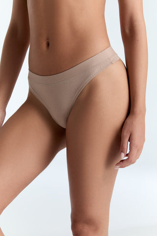 Bio-Baumwoll-String hoher Bund