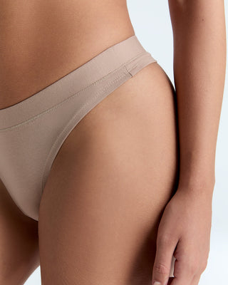 Bio-Baumwoll-String hoher Bund - 2er Pack