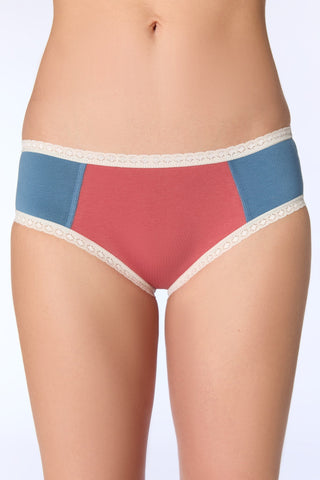Damen Hipster mit Spitze (4er Pack)