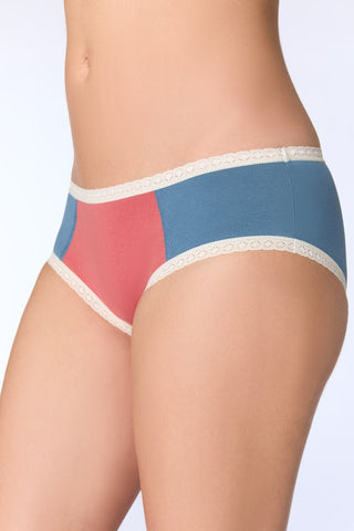 Damen Hipster mit Spitze (2er-Pack)