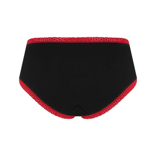 Bio-Baumwoll-Hipster mit Spitze & Schleife - 2er Pack