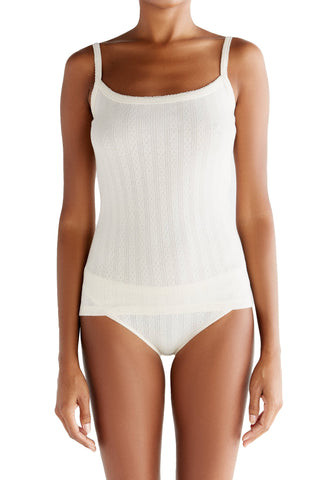 Bio-Baumwoll-Top Jacquard